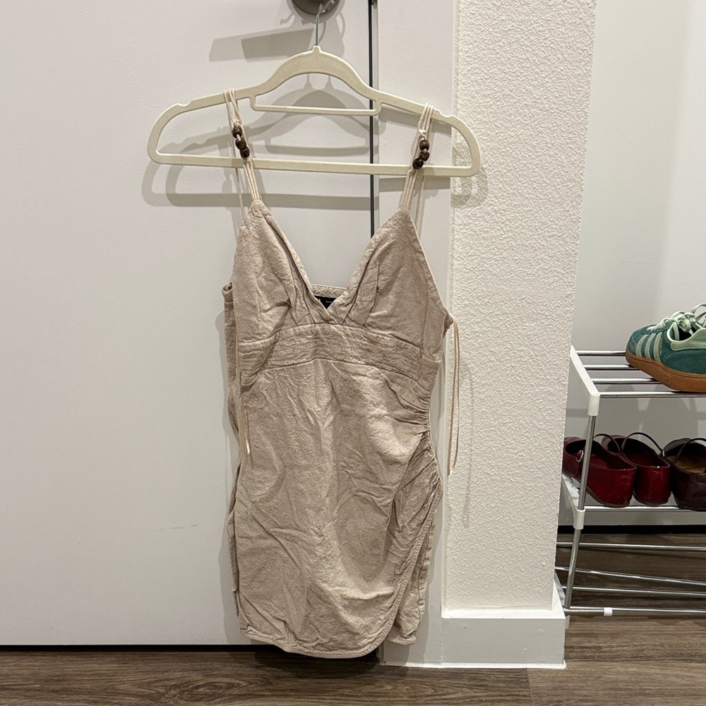 Zara Light Tan Strappy Dress